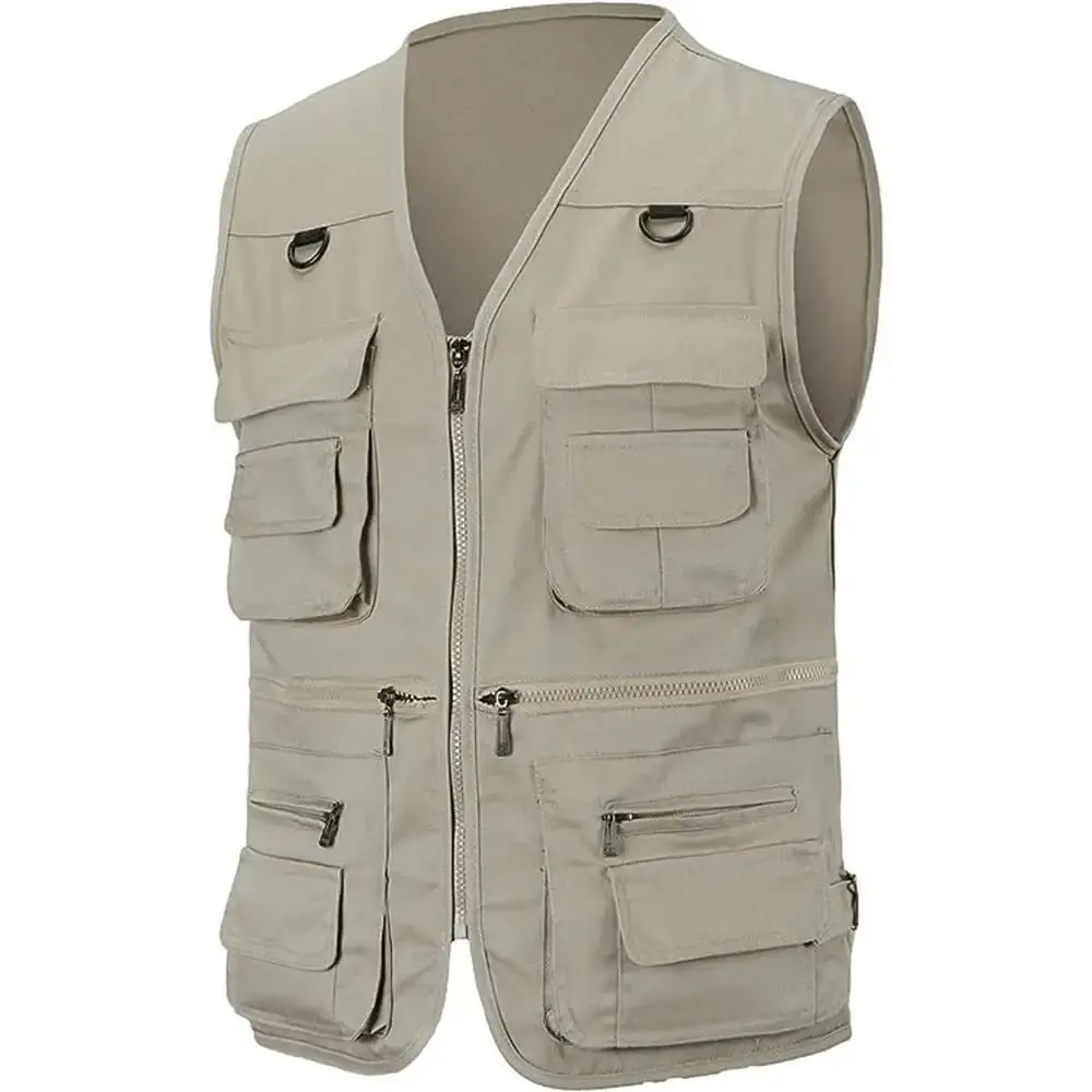 

Hiking Multi Pocket Breathable Hunting Fishing Vest Men S Thin Outdoor Simple Sports Jacket