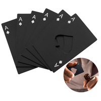 10pcs Tool Pocket Opener Card Spade A Credit Wallet Multipurpose Edc Bottle Beer Gadget Multi Kit Multitool Poker Gear