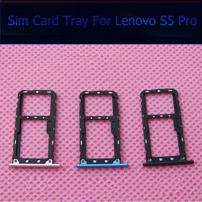 

Sim Card Tray Holder For Lenovo S5 Pro L58041 /S5 Pro GT L58091 Sim SD Card Reader Slot Holder Adapter Replacement Repair Parts