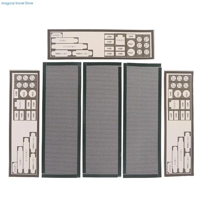N2UB Computer Case Cooling Fan Dust Filter Mesh Net Cover PVC Dust Filter Back Plate For Computer Chassis