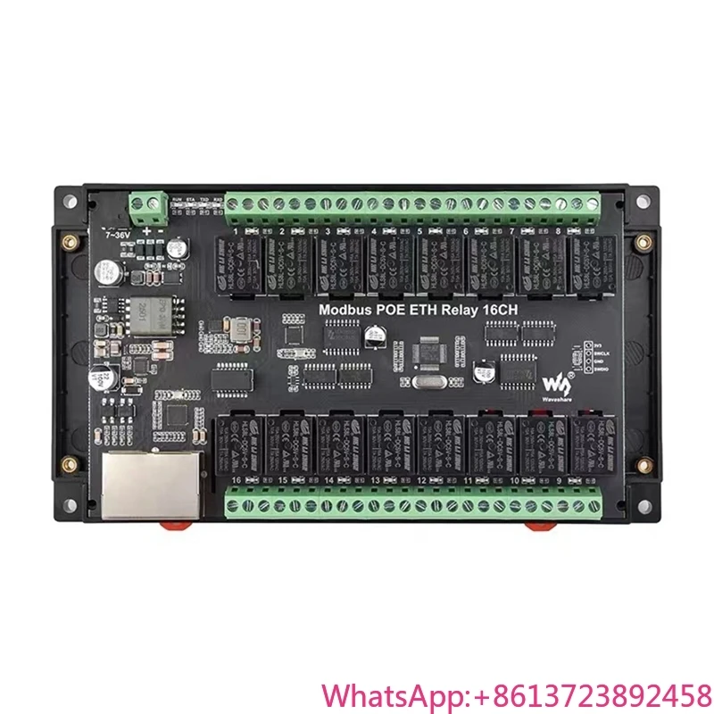

Waveshare 16CH Relay Module Modbus POE ETH Relay Support ModbusJAS