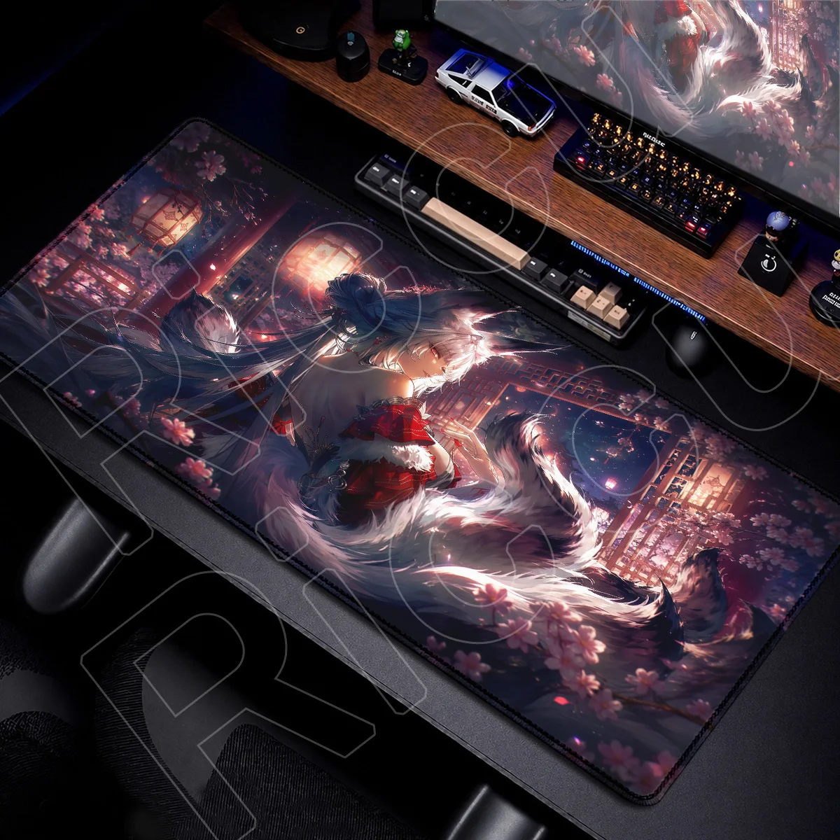 Wuthering Waves Sexy Hsin E-sport Gaming Mouse Pad Large Washable Office Cabinet Carpet XXL HD Printing Natural Rubber Table Mat