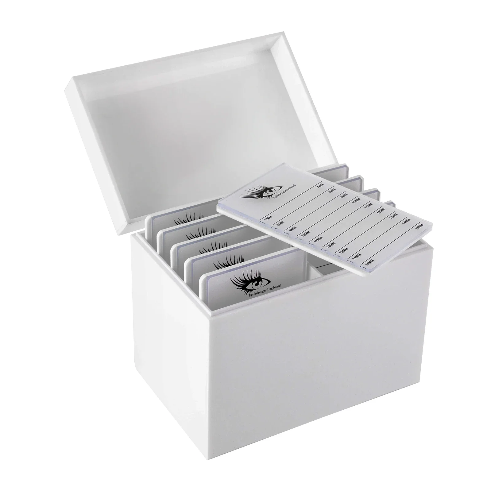 

Eyelash Display Storage Container False Eyelash Storage Case Organizer Protect Case 10 Layers Storage Box