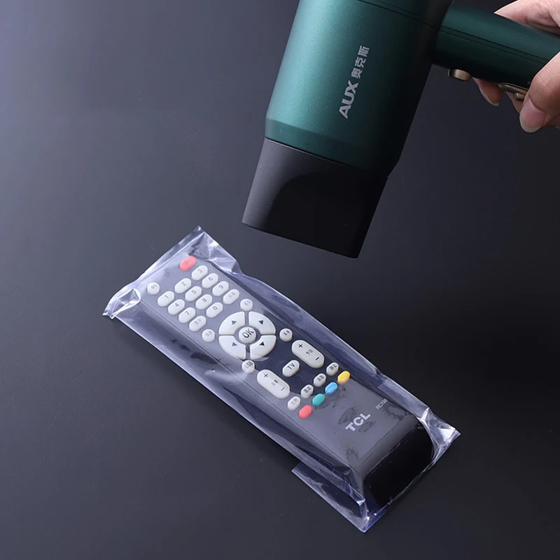 Pvc Remote Control Protective Cover Remote Control Dust Collection Plastic Film Hair Dryer Heat Shrinkable Film Packaging