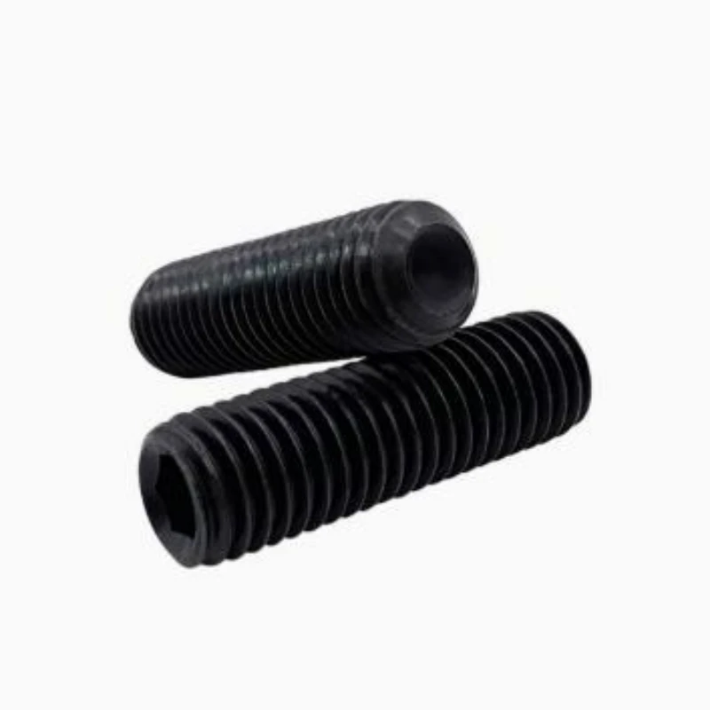 UNC 10#-32 1/4-28 5/16-24  to 1/2-20 US Standard 12.9 Grade Fine Teeth Black Hexagon Socket Allen Cup Point Grub Bolt Set Screw
