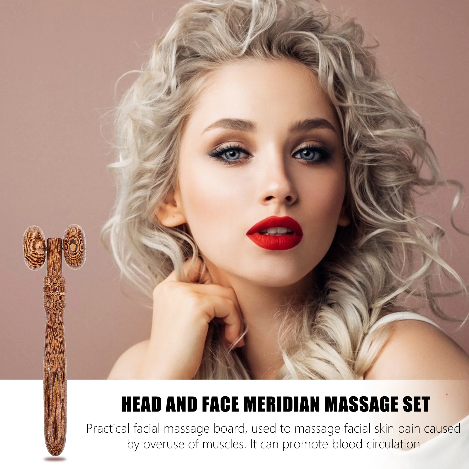 

4Pcs Head Massage Tool Set Durable Wooden Facial and Full Body Massager Portable Ergonomic Design Promote Circulation Fatigue