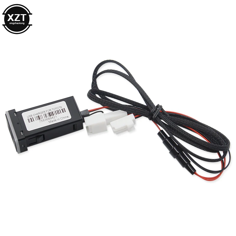 QC3.0 szybka ładowarka USB do samochodu TOYOTA Camry Land Cruiser 200 RAV4 Corolla smartfon Adapter szybkiego ładowania akcesoria LED