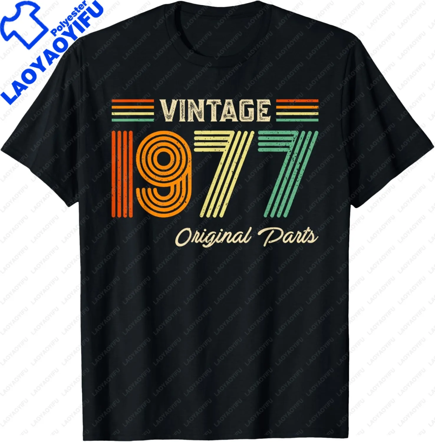 Jahrgang 1977. Alle Originalteile. T-Shirt Unisex Sommer Streetwear Tops Casual T Shirt für Mann Camisas – Detail 18