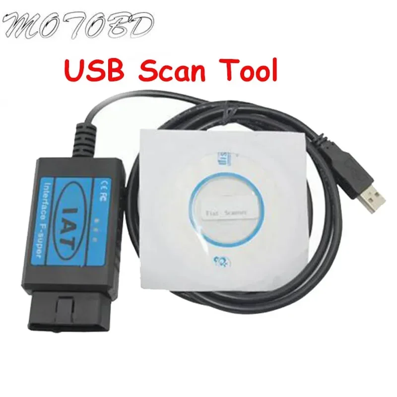 피아트 F-슈퍼 인터페이스용 USB OBD2 진단 도구, 피아트 스캐너 OBD OBDII, 피아트 알파 로미오 란시아용 USB 스캔 도구 