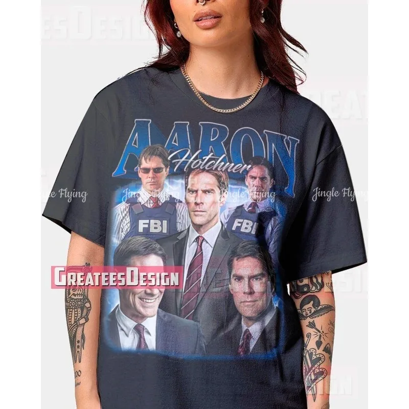 Лимитированная рубашка Thomas Gibson Футболка Aaron Футболка Hotchner унисекс