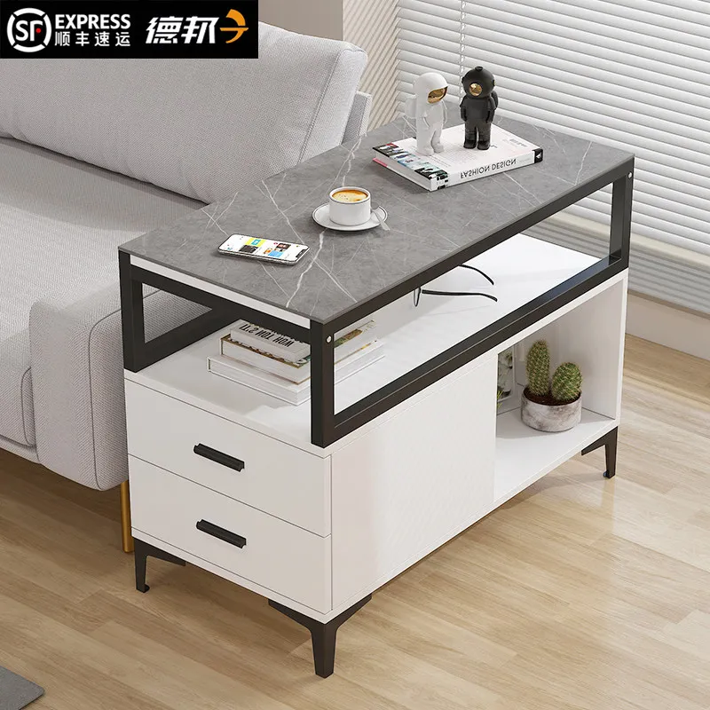 Sofa sideboard, slate marble 2025 new living room side table, side cabinet, small table coffee table small apartment