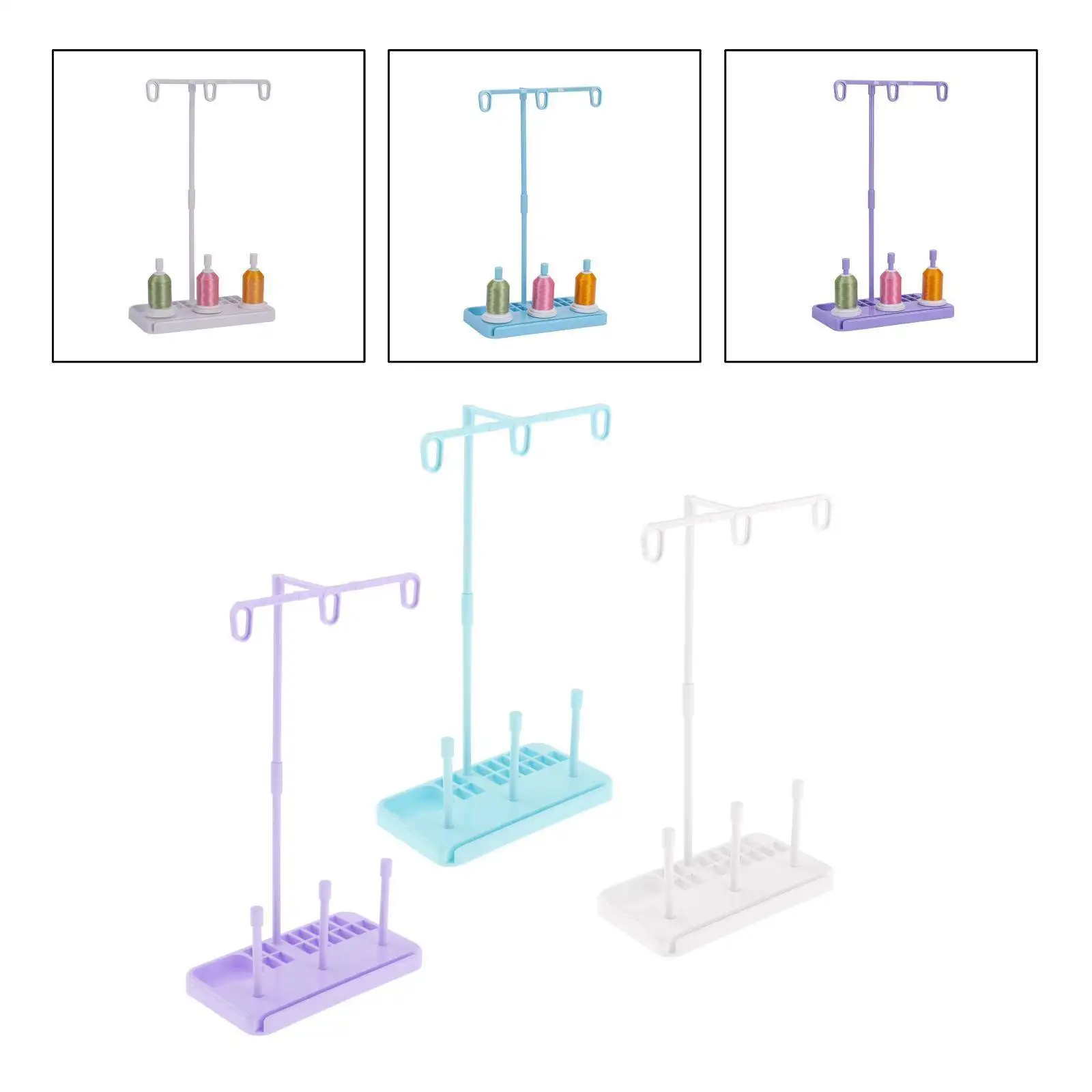 2 Cone Spool Thread Stand for Sewing and Embroidery Machines Tailors Sewing Tool Steel Spool Rack Sewing Spools Organizer