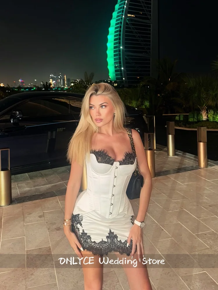 Lace Corset Bodycon Mini Prom Dress Set Patchwork Ruched Slim Fit Robes Elegant Nightclub Party Gowns 2026 Customized