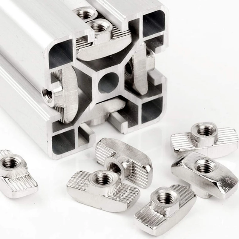 Variedade do conector T-Nuts da cabeça do martelo para o T-entalhe, M8, quente, 20 PCes