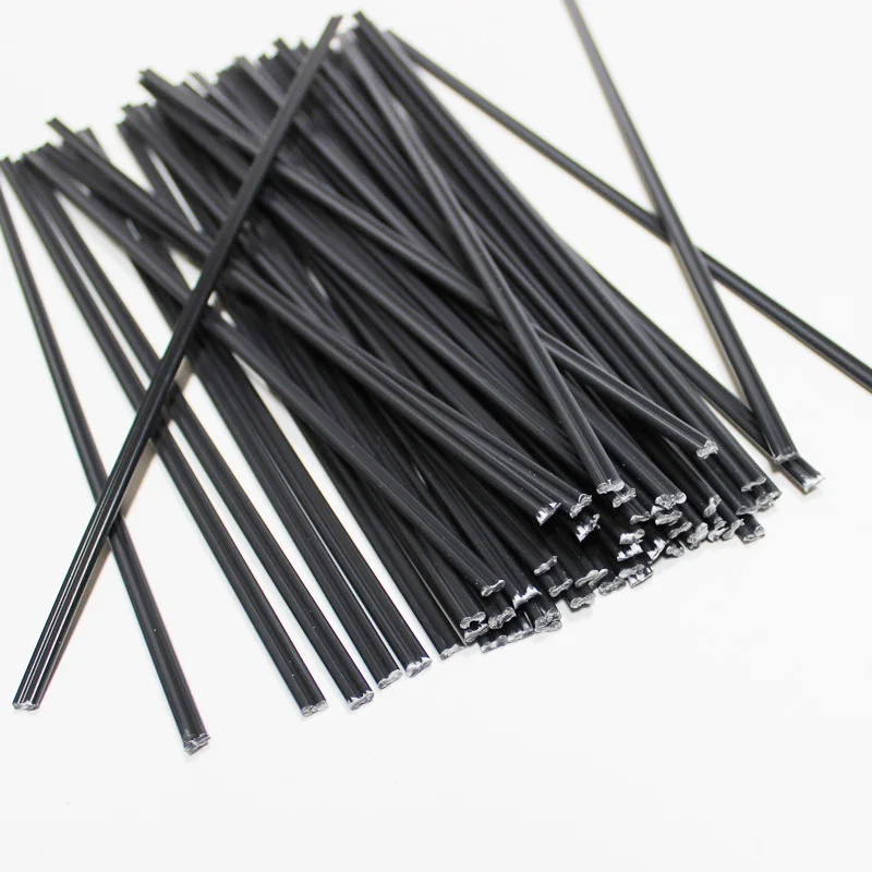 

black ABS PE PP plastic welding rods round bumper repair kit hot air gun welder sticks garage tools car body repair soldering