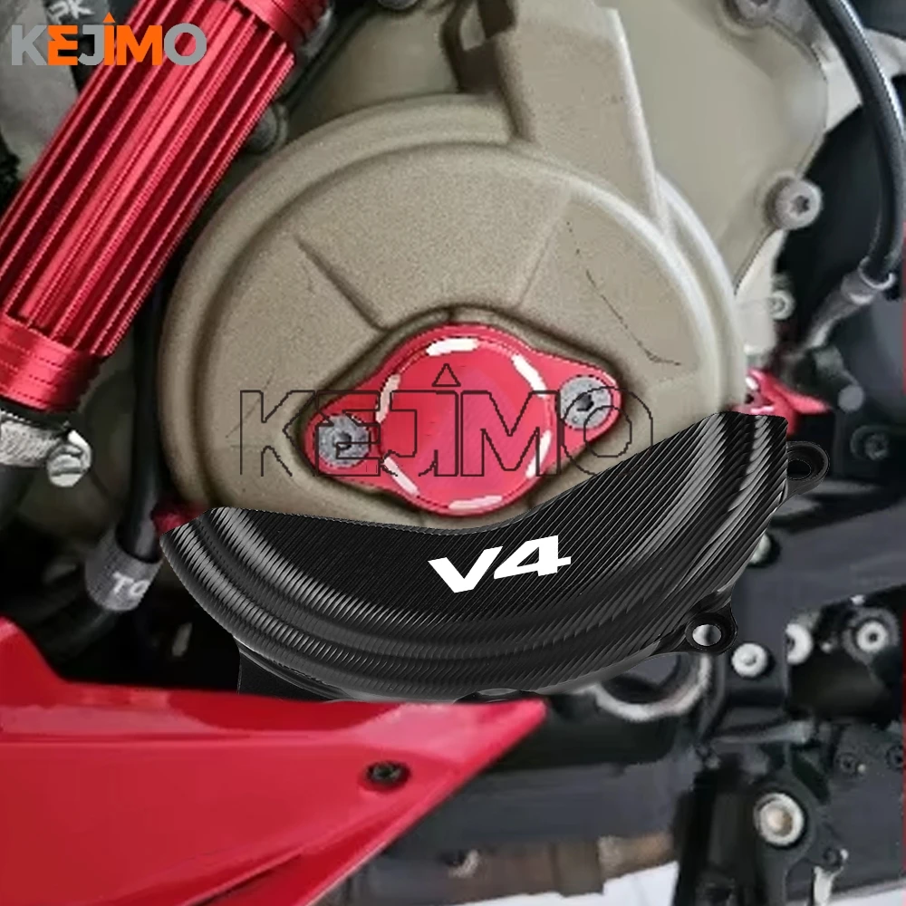 FOR DUCATI PANIGALE V4/S Streetfighter V4/S 2020-2023 2024 Left Engine Stator Cover Engine Decoration Cover Alternator Cover Cap