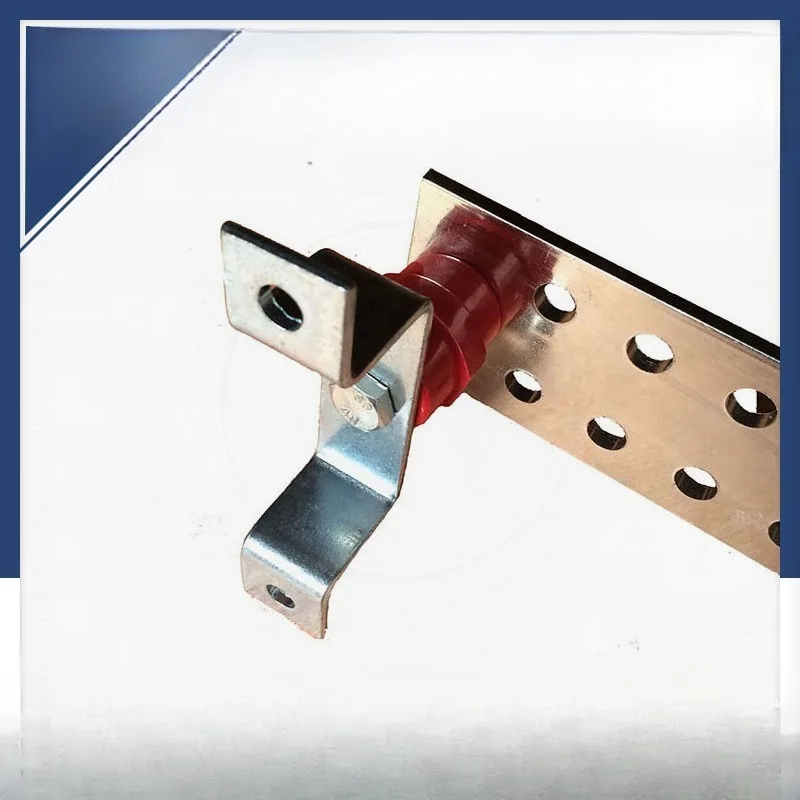 Equipment copper grounding busbar grounding rod, with single disconnection of 8 copper busbars