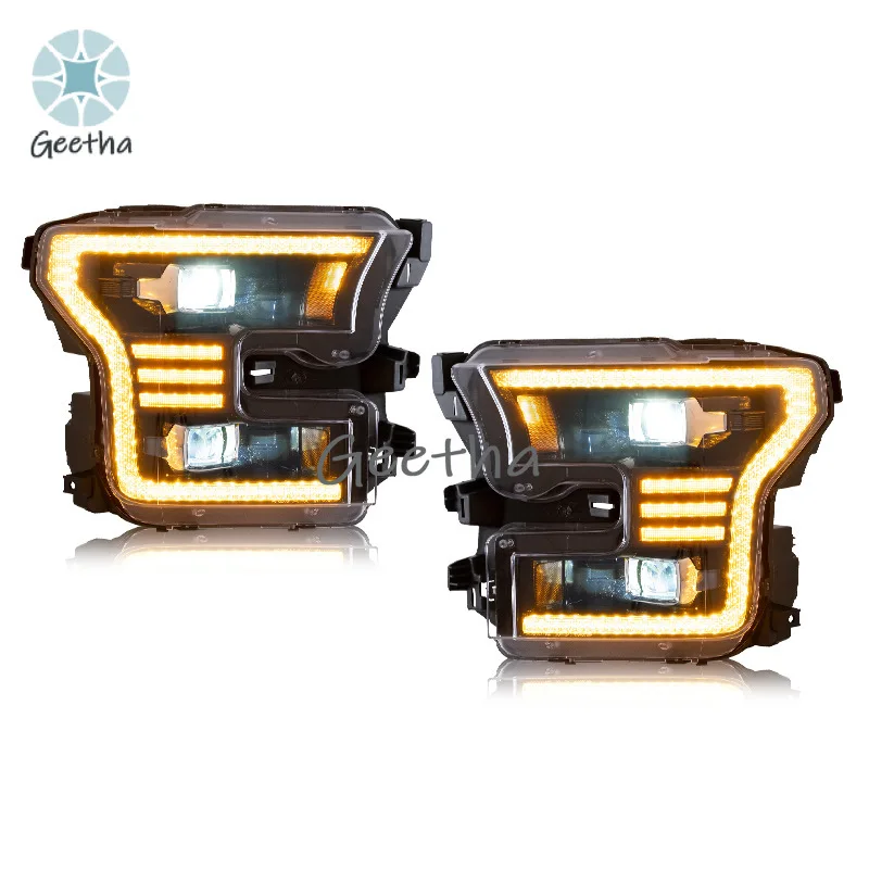 

For Modified Vland 12V New Car LED Headlight Assembly for 2015-2017 for F150