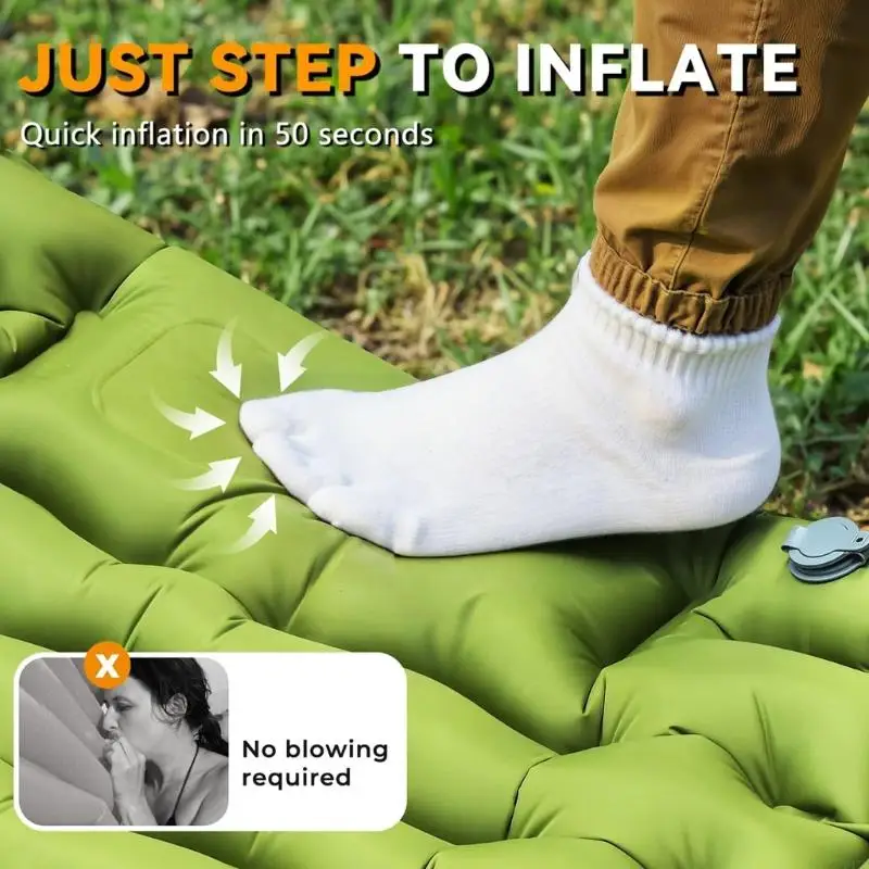

Crisis Ready Identity Inflating Camping Pad Highlighting Constructed In Fan for Rapid Inflation Permanent Impermeable for