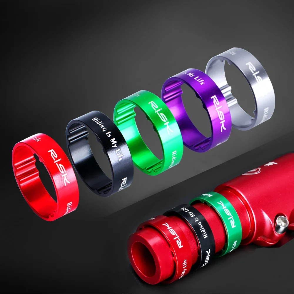 RISK 5/10mm Aluminum Bicycle Front Fork Washers 1-1/8\