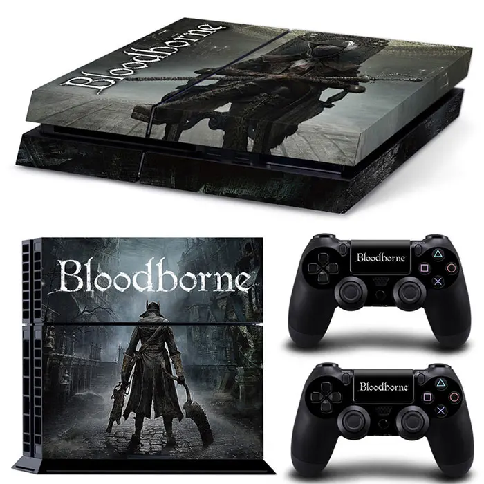 Bloodborne game accessories  Sticker for PS4 Console + Controller Dustproof Vinyl Cover Decal Protective for Case for Shell