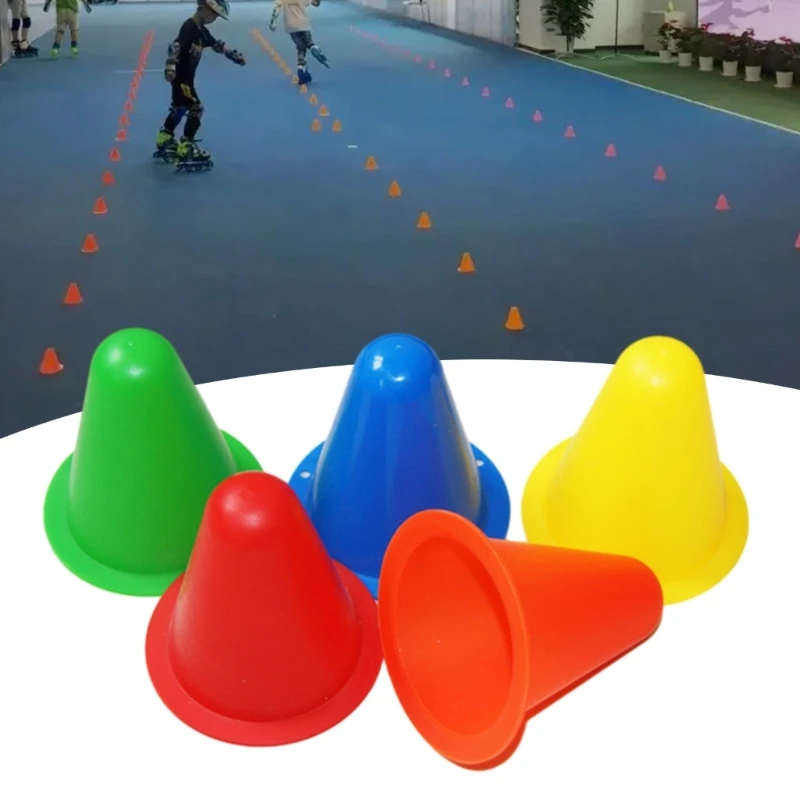 10 Pcs Skate Marker Cones Sports Training Cones Plastic Marker Training Cones for Roller Skating and Skate Practice