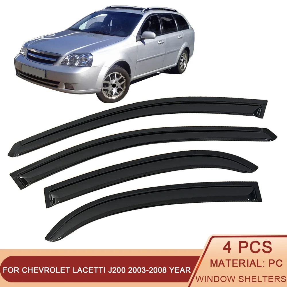 

For Chevrolet Lacetti 2003-2008 Sedan Wagon Hatchback Car Side Window Visors Vent Awnings Shelters Rain Guard Door Ventvisor