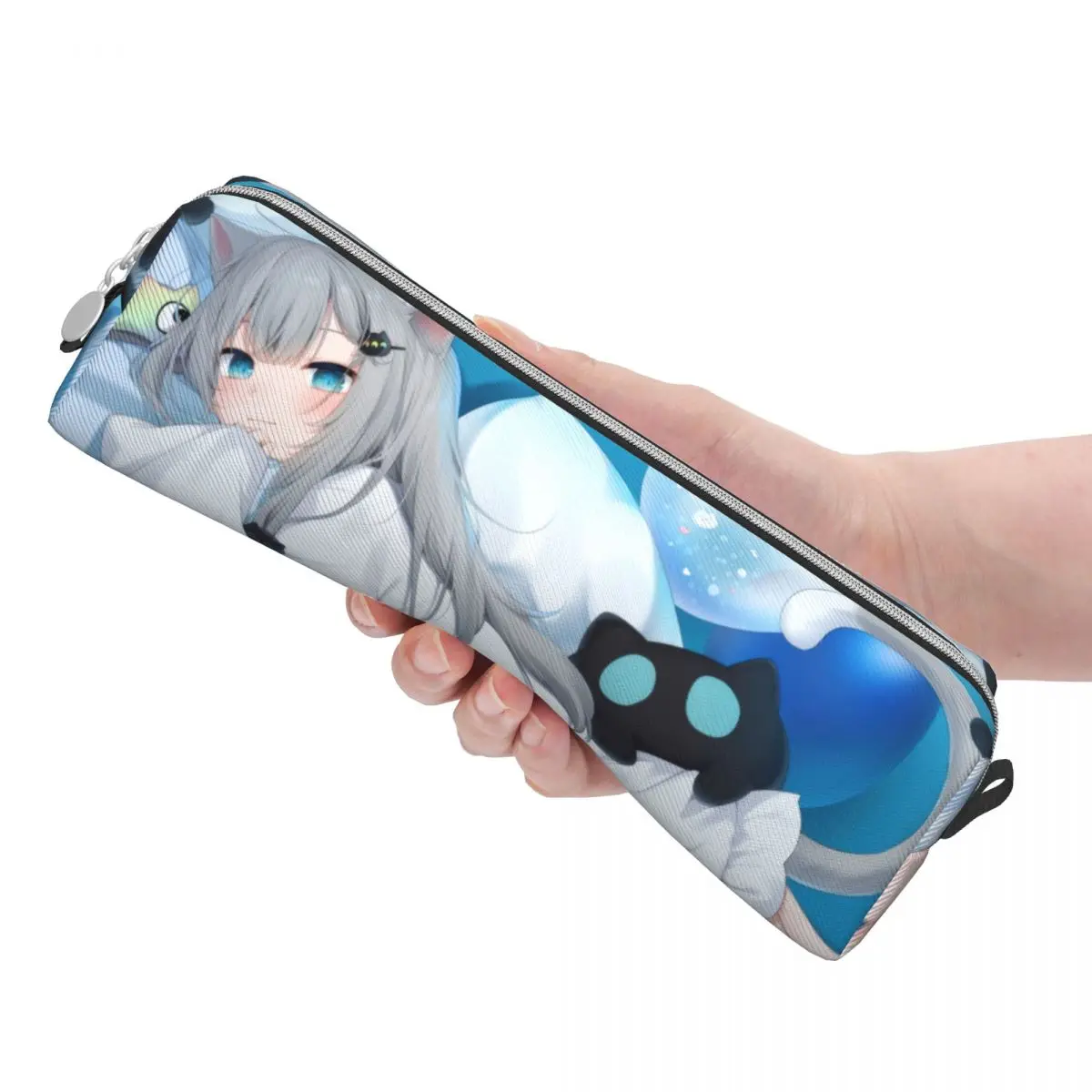 สาวอะนิเมะ Neko Virtual Youtuber แมวดินสอ Pencilcases กล่องปากกาสําหรับนักเรียนดินสอกระเป๋านักเรียนโรงเรียนของขวัญเครื่องเขียน