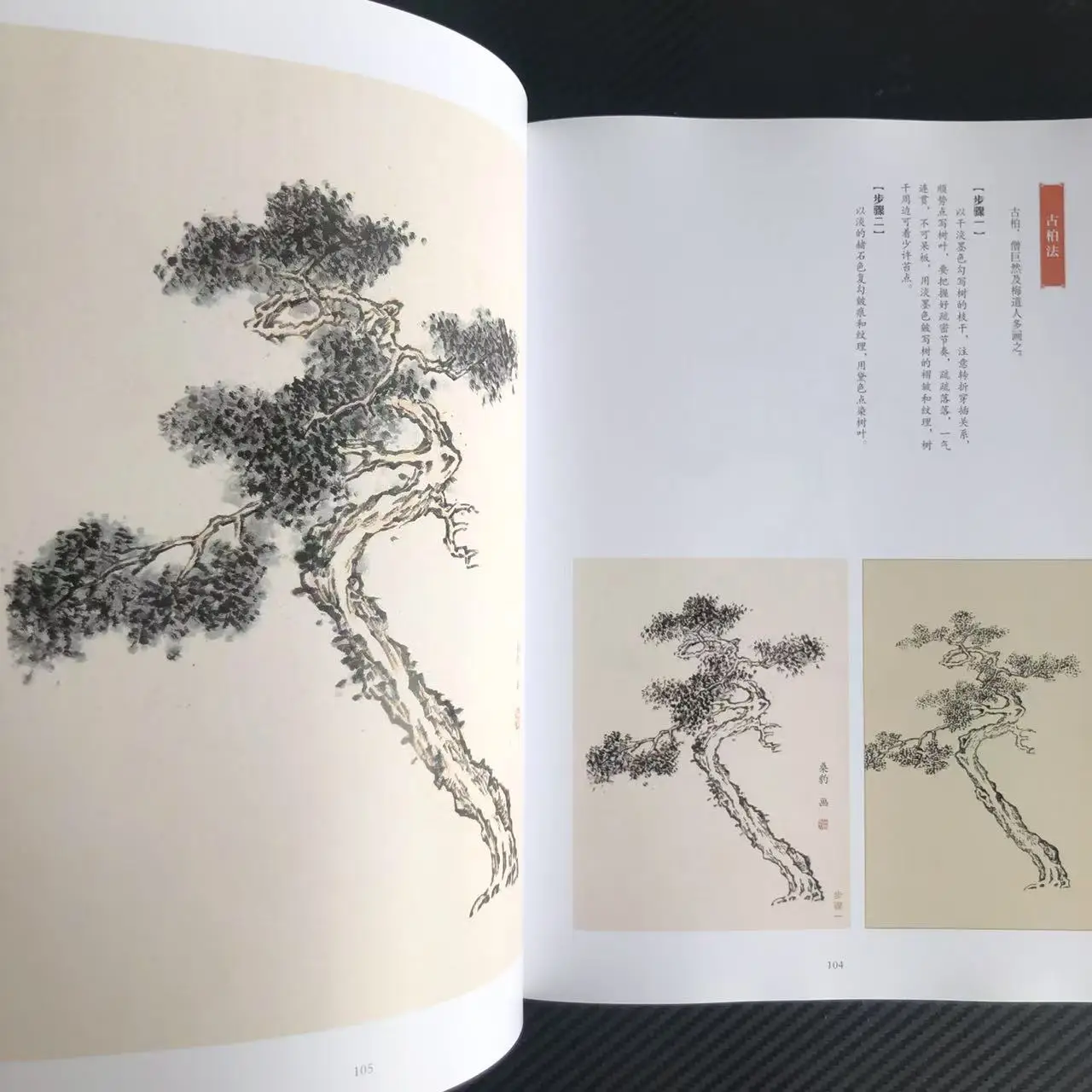 رسم الفرشاة الصينية: تقنيات شجرة حديقة بذور الخردل - البرنامج التعليمي خطوة بخطوة ودليل نقل الحبر