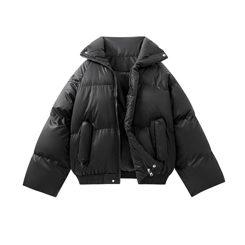 الشتاء النساء اقتصاص السترات سترات الرجال الدافئة الوقوف طوق الخبز معطف سستة سترة منفوخة الكورية موضة القطن وسادات مبطنة #3