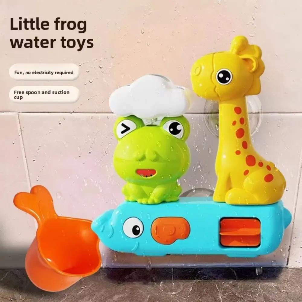Zuignap Kikker Roaming Douchespeelgoed Buiten Universeel Zintuiglijk Spelen Waterwiel Water Educatief ABS Oceaan Badspeelgoed