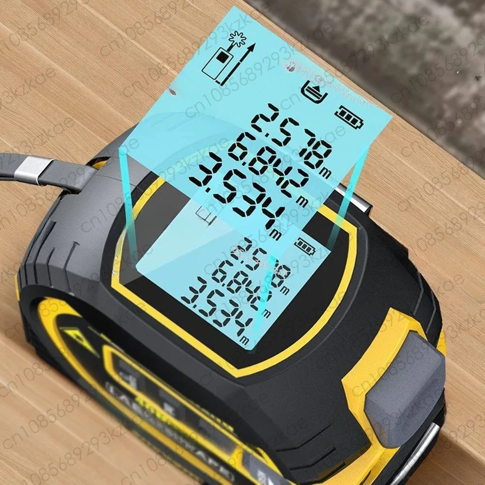 Smart Tape Measuring Bluetooth Distance Meter Room Measuring Tool 5m Tape Measuring 40m/60/80/100 M Crosshairs