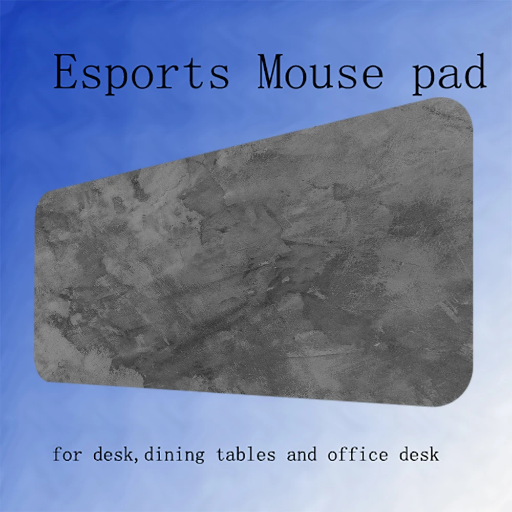 Extra Large Gaming Mouse Pad,black and Gray Art Design Pattern,rubber Non-slip, Stitched Edges,perfect for Office and Gaming Use