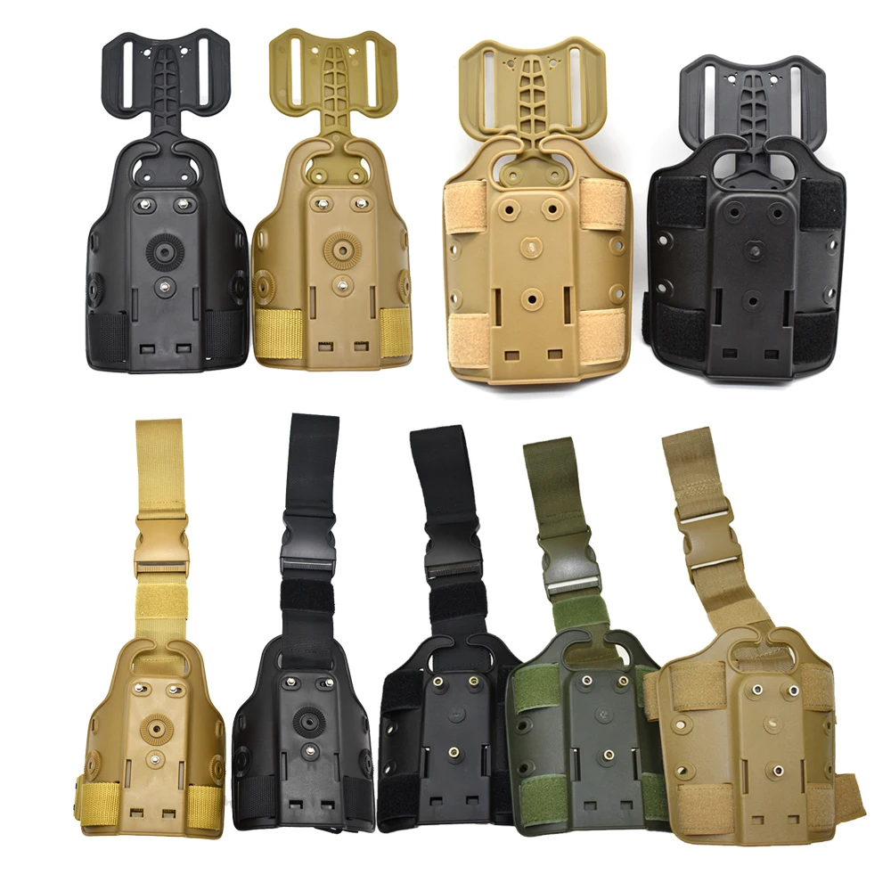 Tactical Drop Leg Platform Drop Leg Panel Attachments for Holsters Pistol Holster Thigh Holder for Glock 17 19 Beretta M9 P226