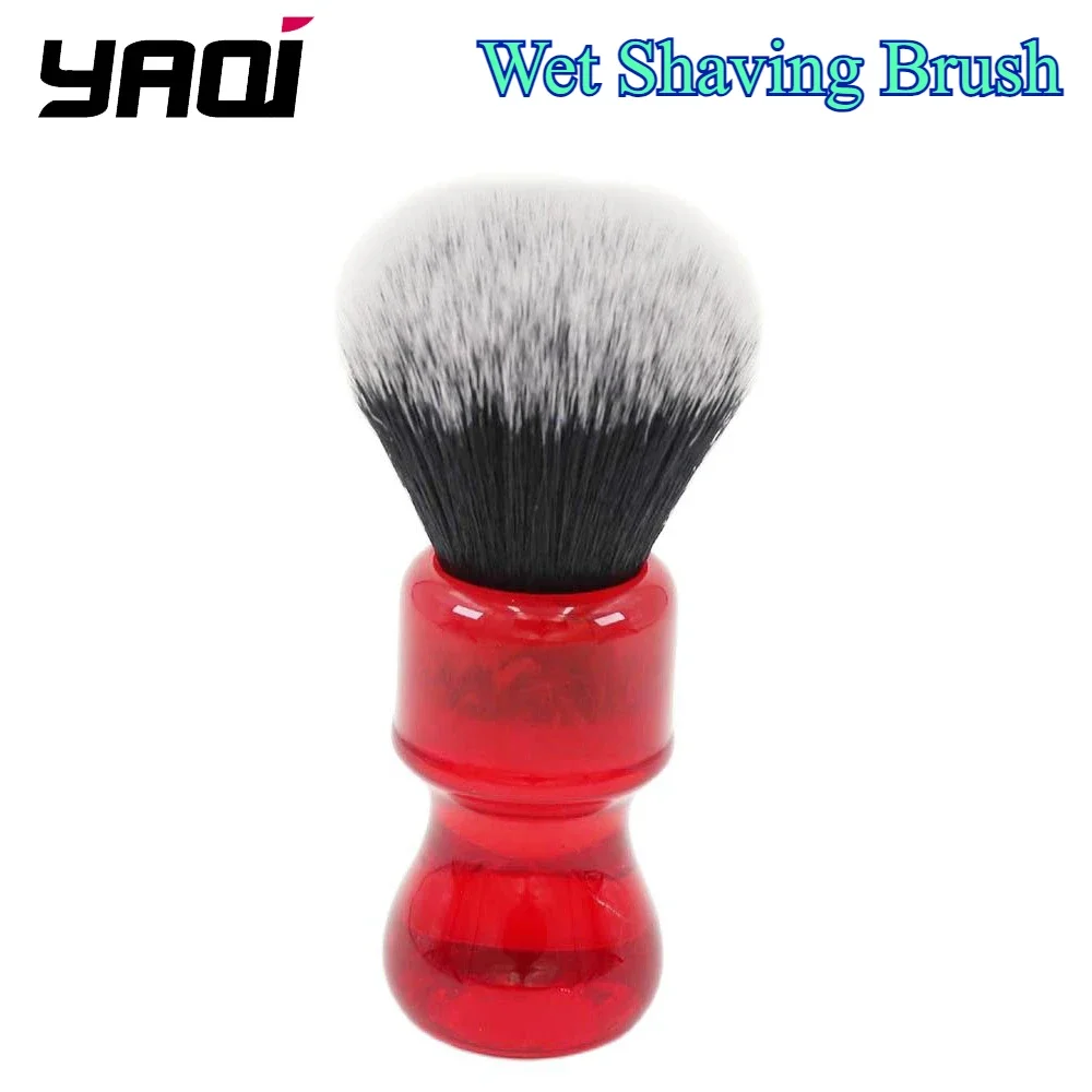 Yaqi 24mm Ruby Tuxedo Knot Barbearia فرشاة الحلاقة هدية عيد ميلاد لصديقها