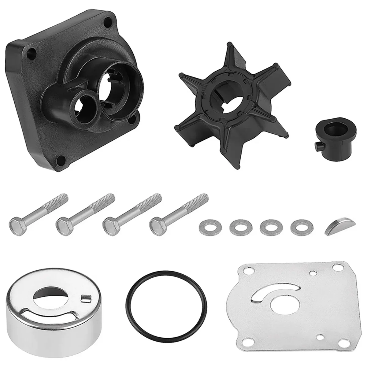 Water Pump Impeller Repair Kit 4Stroke 25HP for Outboard 61N-W0078 61N-W0078-0A 61N-W0078-00