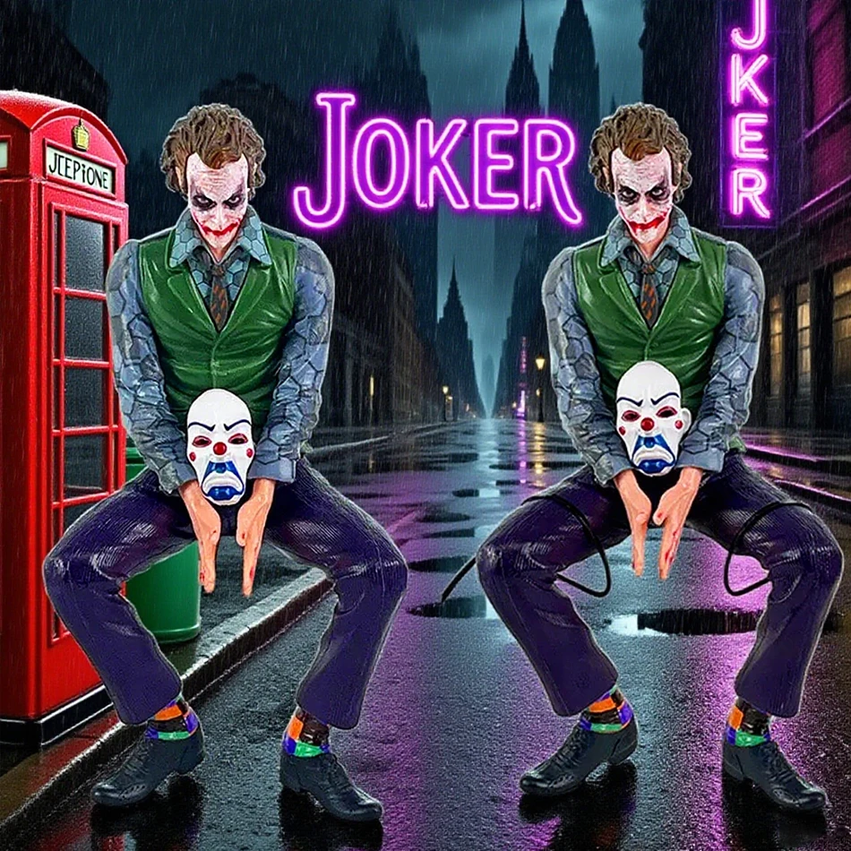 

Украшение крыши Джокер Хит Леджер Сидячая поза Фигурки Автомобиль Кукла Хвост и крыша Подвеска Модель Статуя Коллекционные игрушки