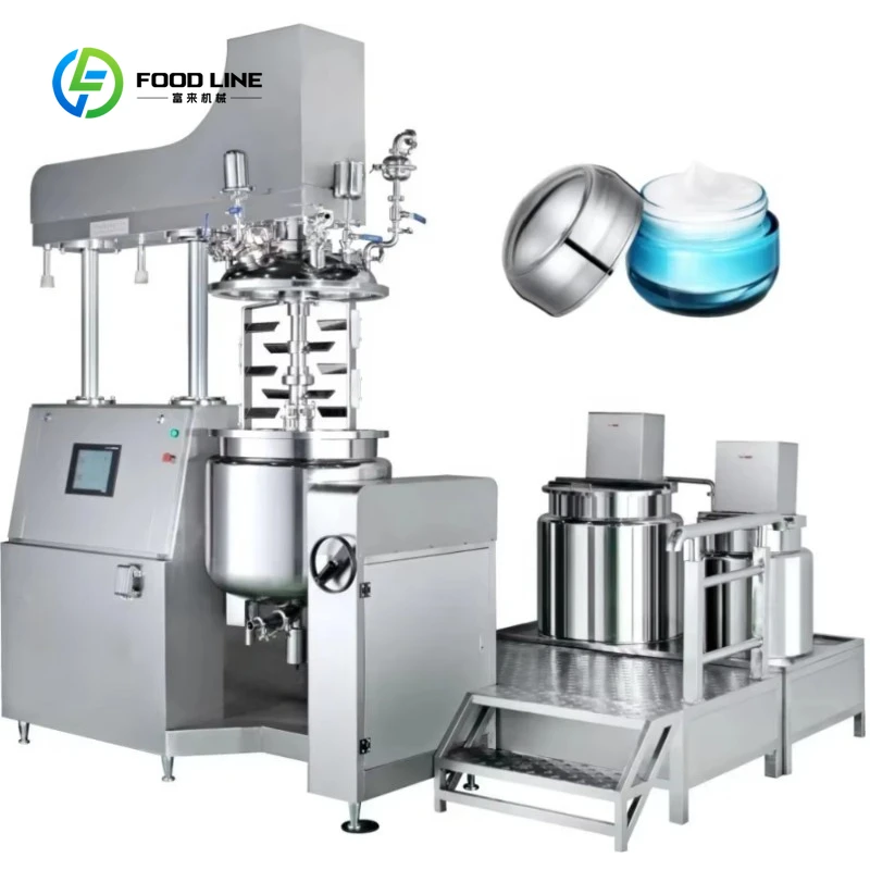 Customized 10L Cosmetic Mixing Tank Small Vacuum Emulsifier Homogenizer Mixer for Making Mayonnaise