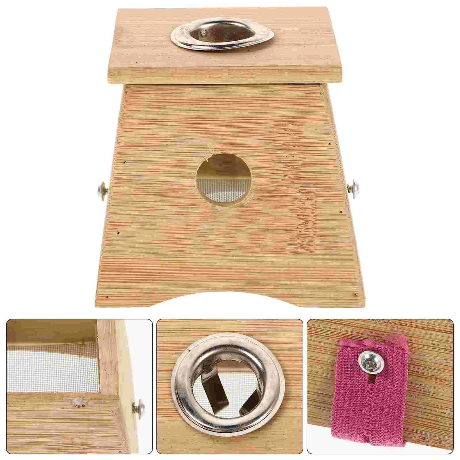 Portable Moxibustion Box Wood Single Hole Moxa Holder Natural Moxibustion Therapy Device Moxa Sticks Box Burner Moxa Sticks Heat