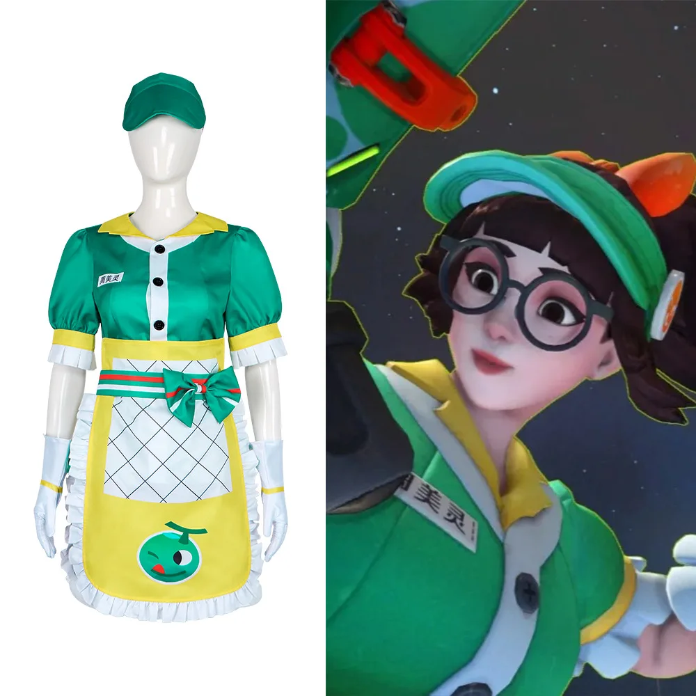 

Overwatch Cosplay Costume - Mei Ling "Mei" Summer Honey Skin Same Style Halloween Costume