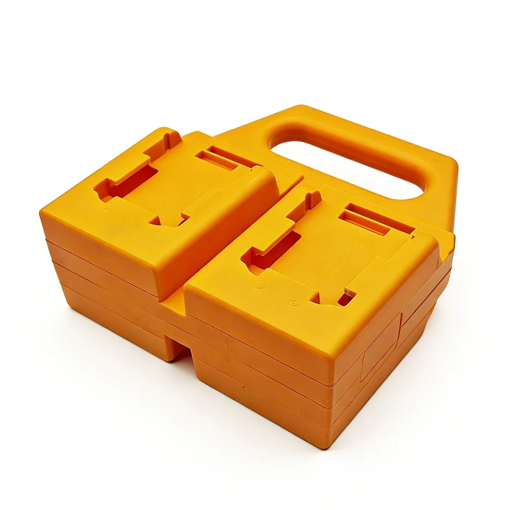 18V Lithium Ion Battery Holder ABS Storage Rack Plastic Battery Storage Organizer With Handle For DCB200 For DCB203 Battery