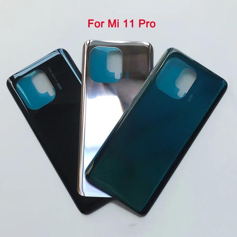 Задняя крышка батарейного отсека для Xiaomi Mi 11 Mi11 Lite 11 T, заднее стекло 3D, задняя крышка корпуса для Xiaomi Mi 11 T Lite, задняя крышка