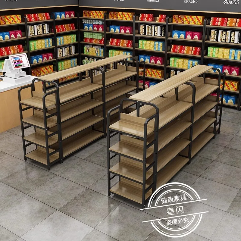 

Nakajima Cabinet Double-sided Supermarket Shelf Display Stand Multi-layer Snack Rack Cosmetics Boutique Showcase Flow Table