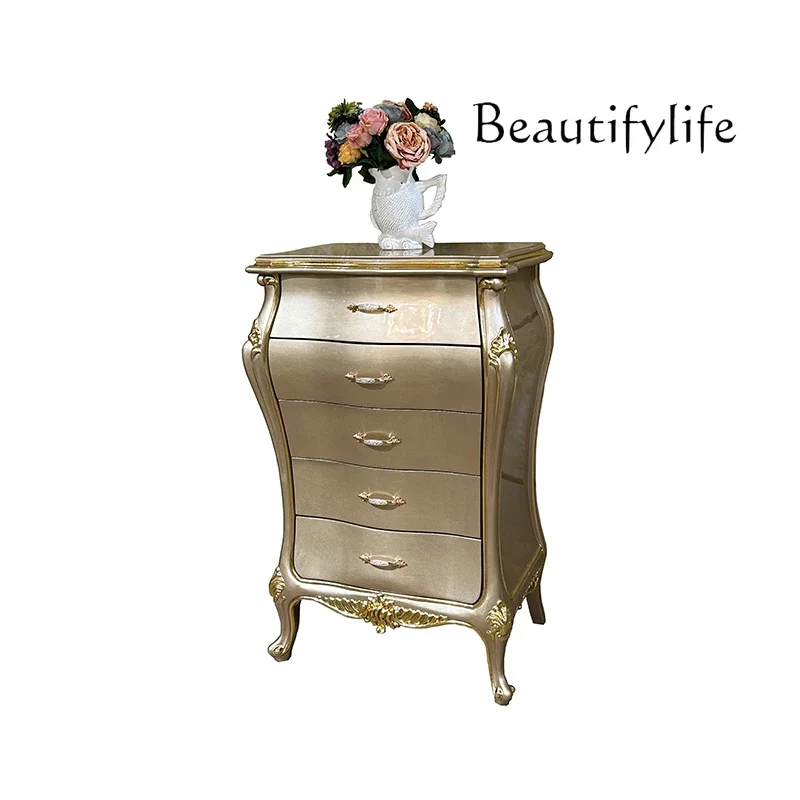 

Комод из французского массива дерева Kk, европейские роскошные резные шкафчики, декоративные шкафы для гостиной