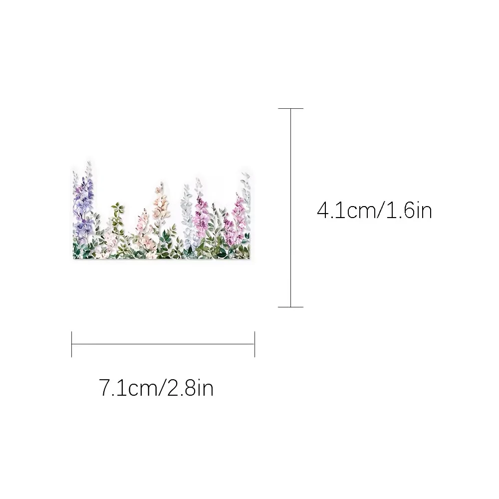 60 florale Tagebuch-Spitzenaufkleber und wasserfeste Aufkleber eignen sich für Laptops, Kühlschränke, Koffer, Desktops und Schneidegeräte – Detail 7