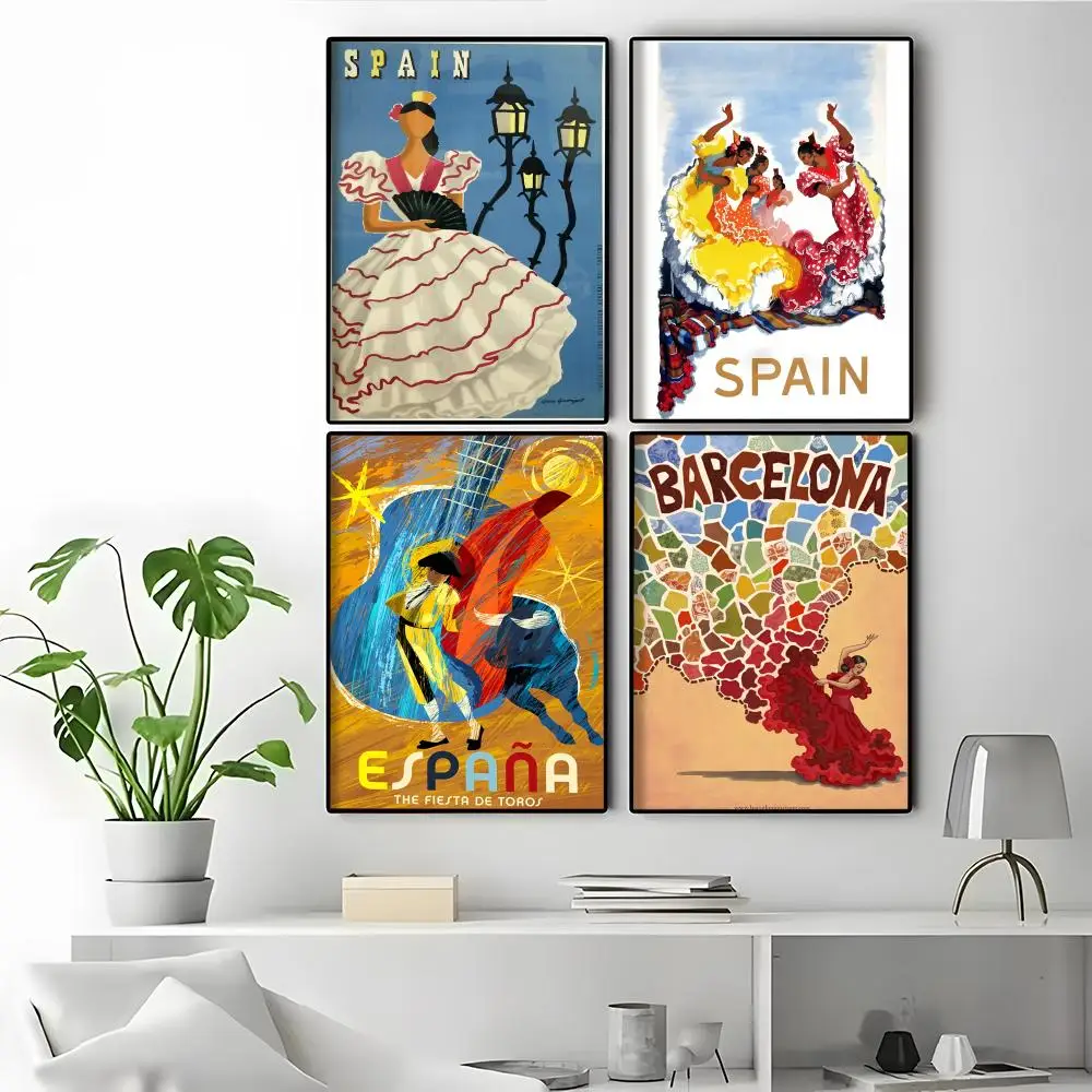 Spain Style HD Vibrant Wall Display Living Room Wall Art Poster