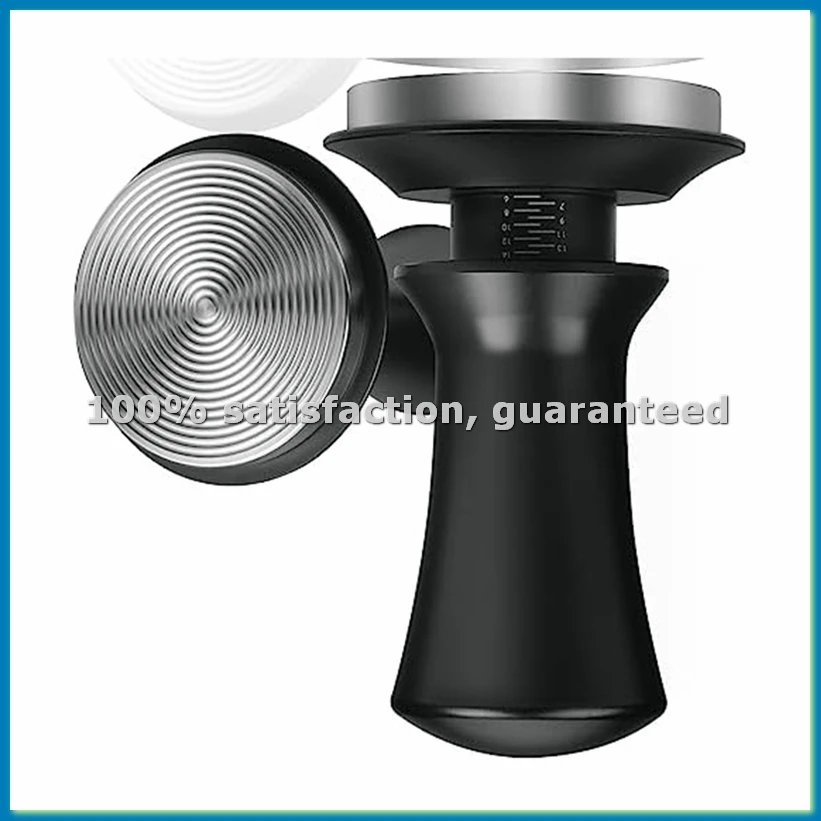 

Тампер для эспрессо 53 мм, набор тамперов для эспрессо с пружинным механизмом и постоянным давлением, для любителей кофе - ABWY