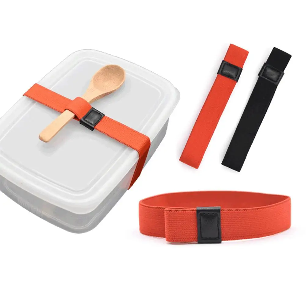 5 Pcs Lunch Box Strap Lunchbox Rope Fixing Bands Outdoor Elastic Travel Bento Picnic Simple Fixed