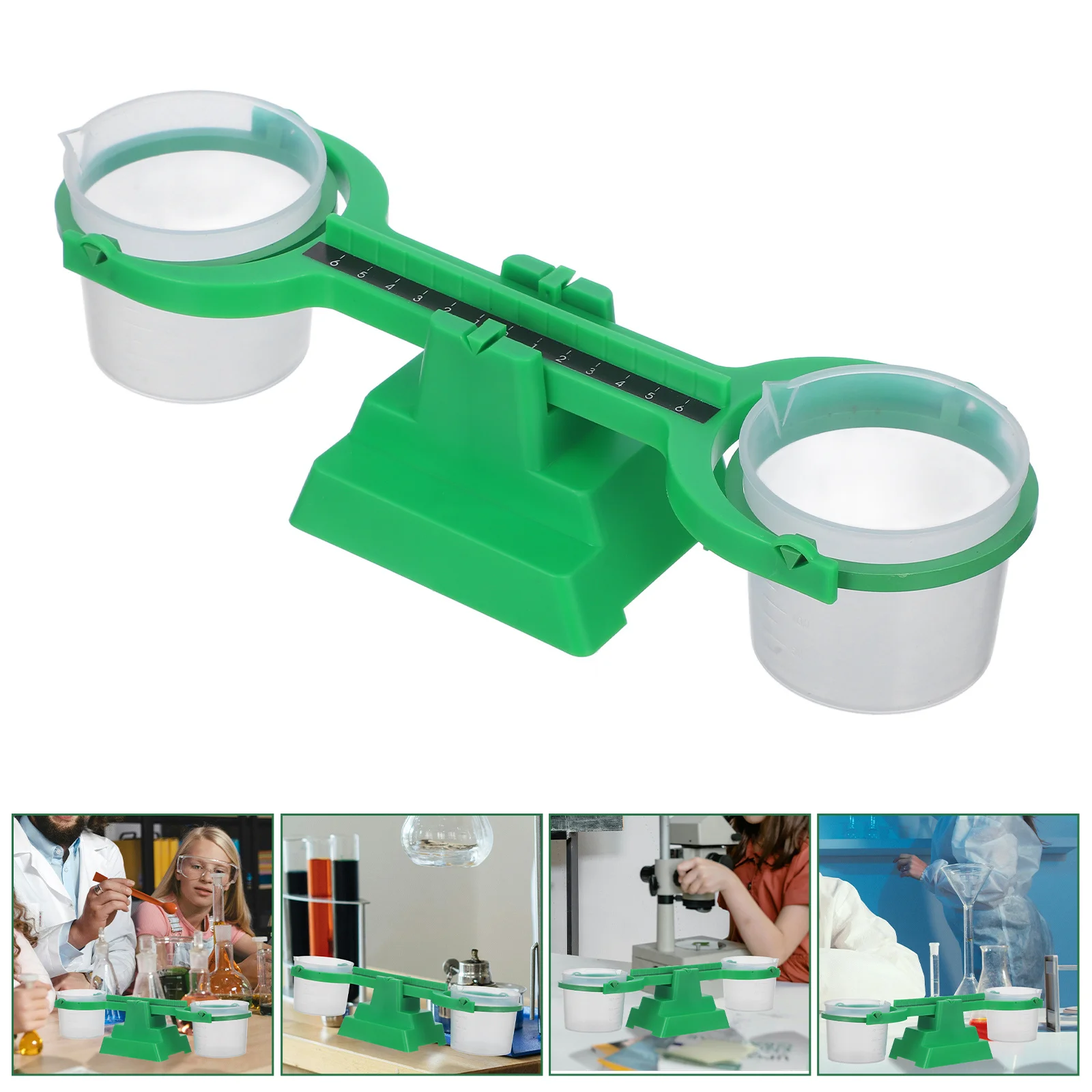 1 Set Math Balance Scale Portable Classroom Experiment Weighing Tool Scientific Laboratory Balance Scale For With Weights