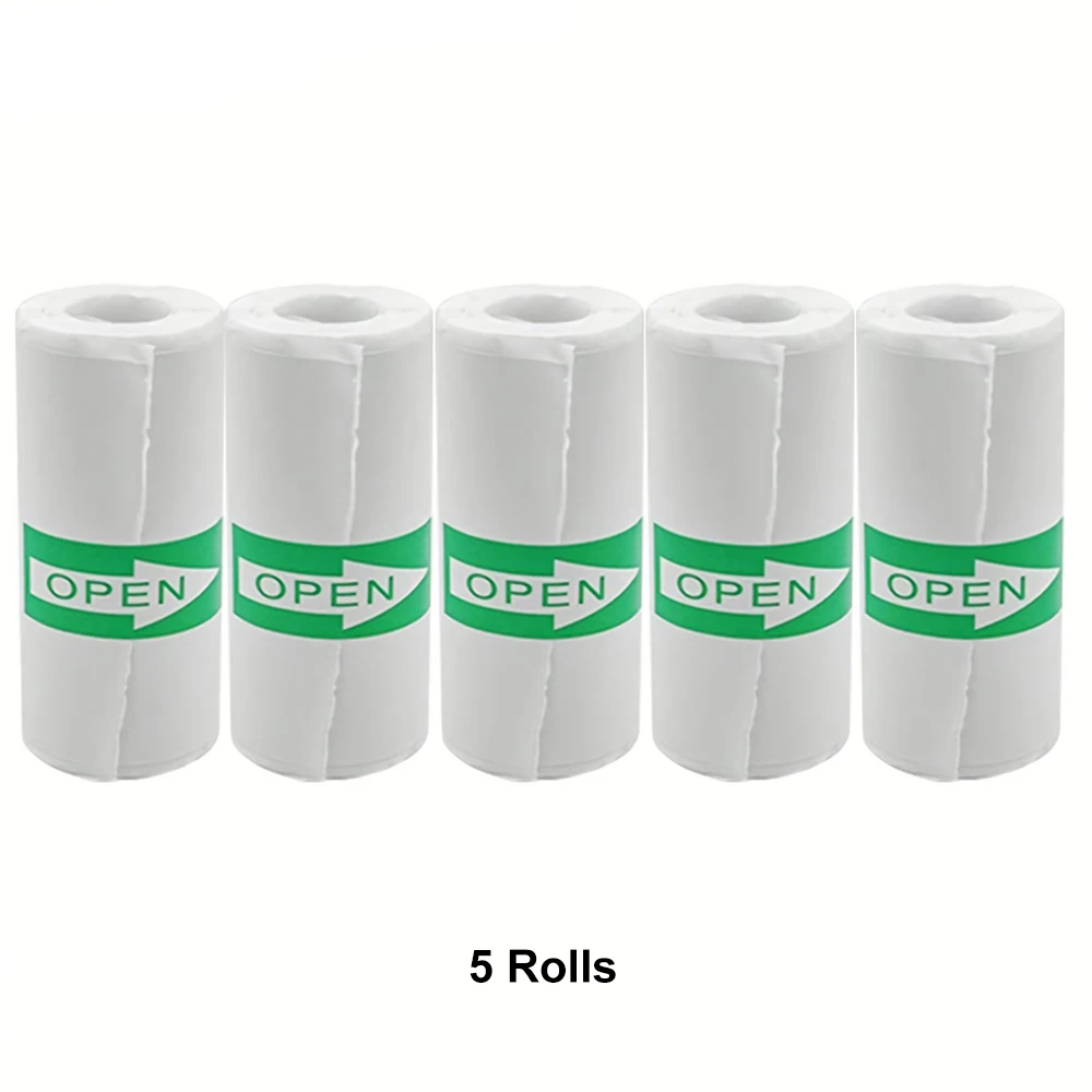 5/10/20 Rolls Mini Zelfklevende Printer Sticker Papier voor Foto Checklist Notities Refill Pocket Foto Afdrukken Label 57*25MM